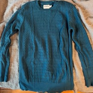 Pact Cable Knit Tunic Sweater marine blue